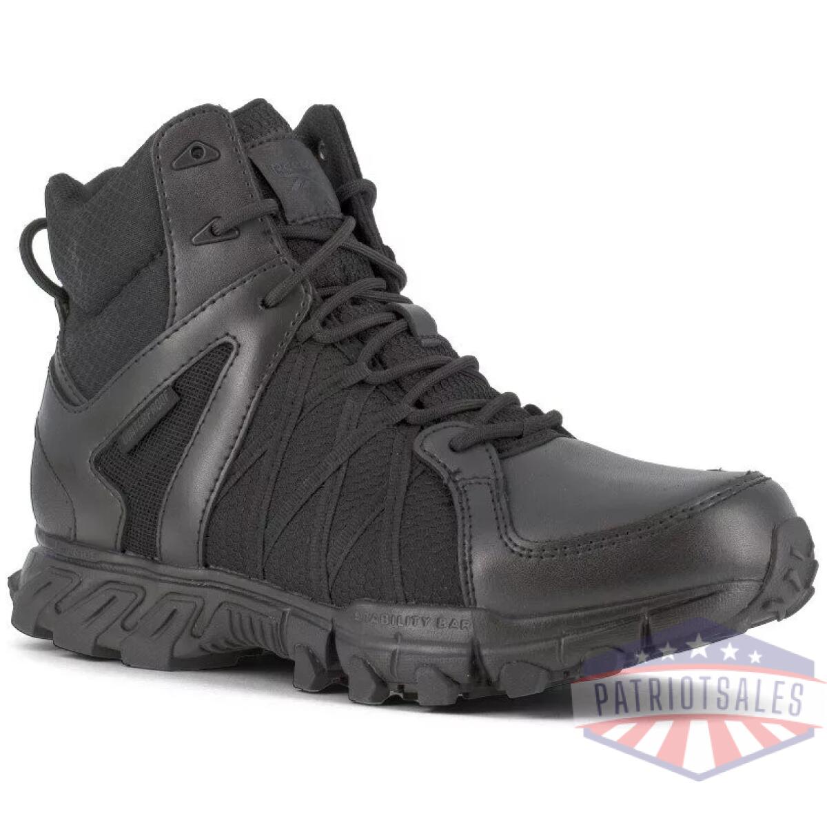 Trailgrip tactical 6'' waterproof boot w/ soft toe - black - image 1
