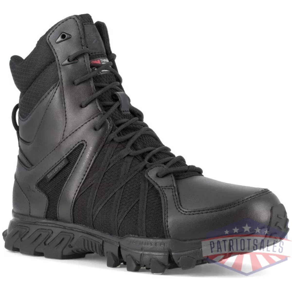Trailgrip tactical 8'' waterproof insulated boot w/ soft toe - black - image 1
