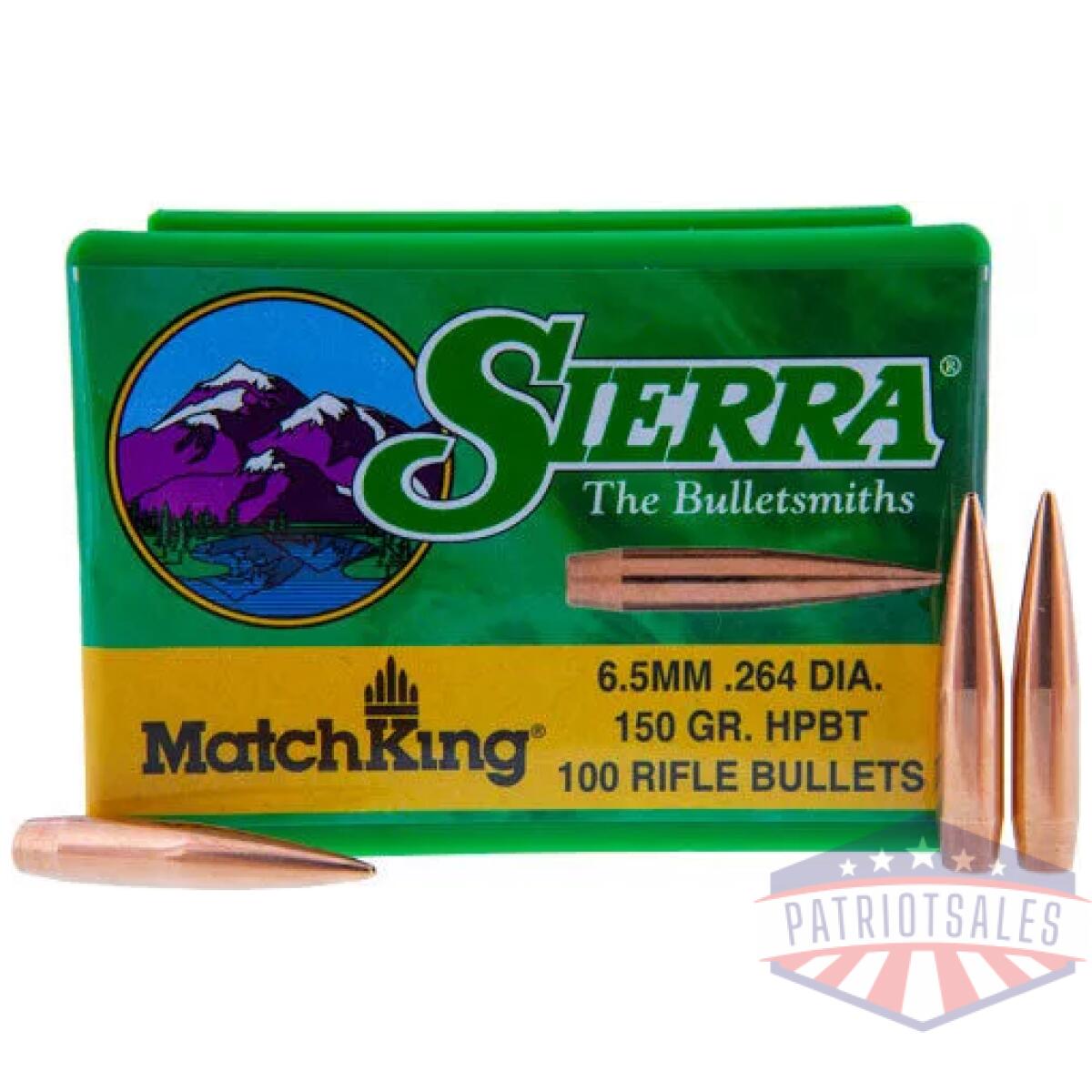 Sierra bullets 6. 5mm. 264 - 150gr hp-bt match 100ct - image 1