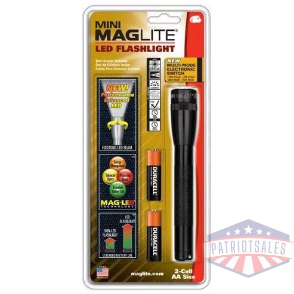 SP22 Mini Maglite 2 AA-Cell LED Flashlight w/ Holster