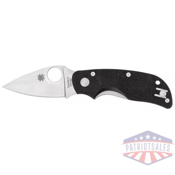 SPYDERCO CAT BLACK G-10 PLAINEDGE