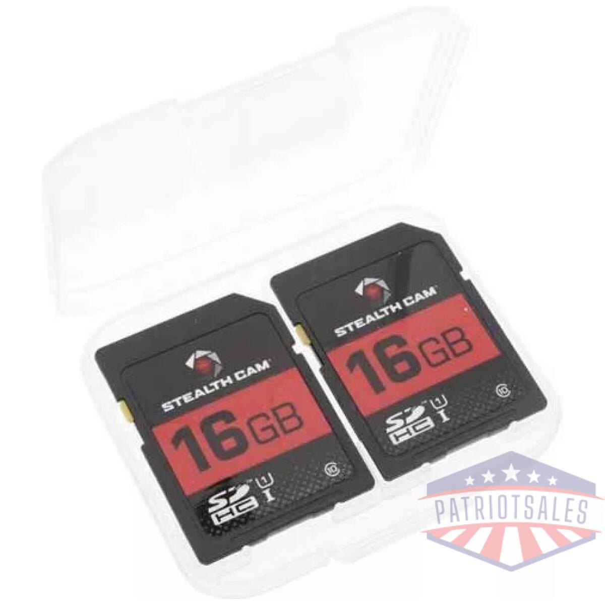 Stealth cam sdhc memory card - 16gb 2pk super speed class 10 - image 1