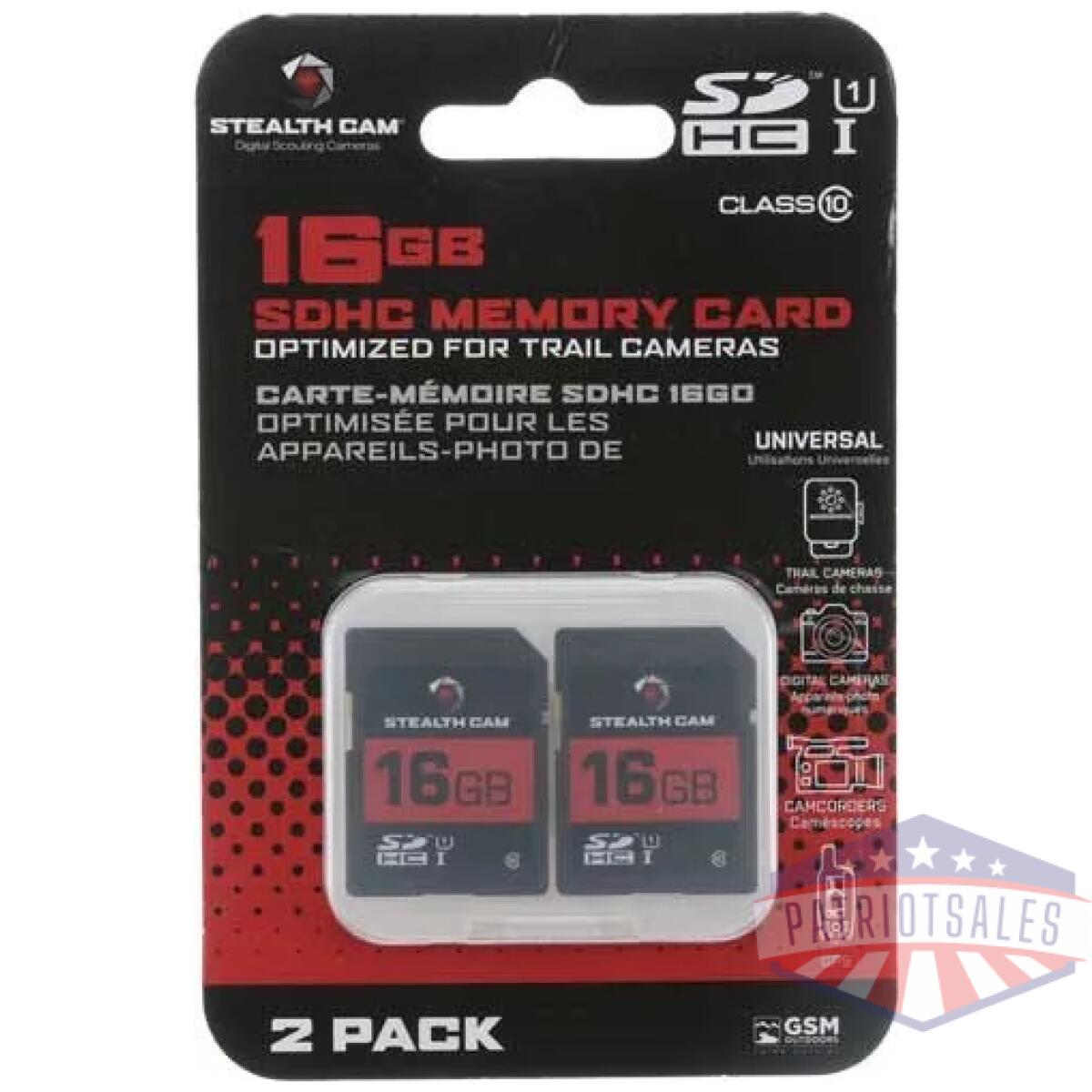 Stealth cam sdhc memory card - 16gb 2pk super speed class 10 - image 2