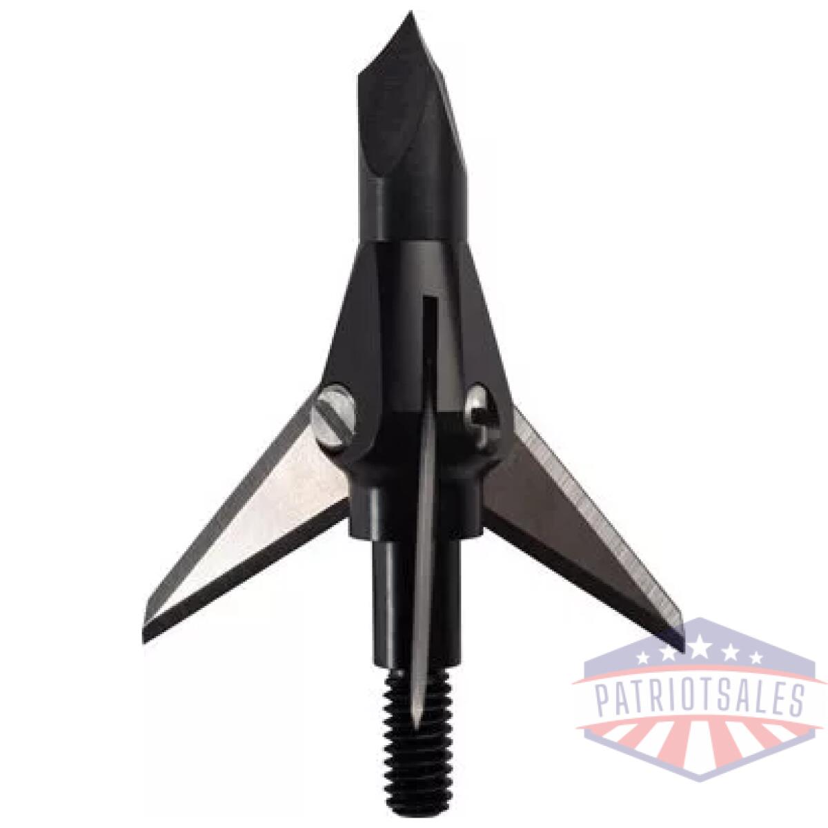 Swhacker broadhead levi morgan - 3-bld fixed 100gr 1. 25" 3pk - image 1