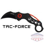 MC TAC-FORCE 2.5" HAWKBILL - BLADE FOLDER BLACK/RED - Image 2