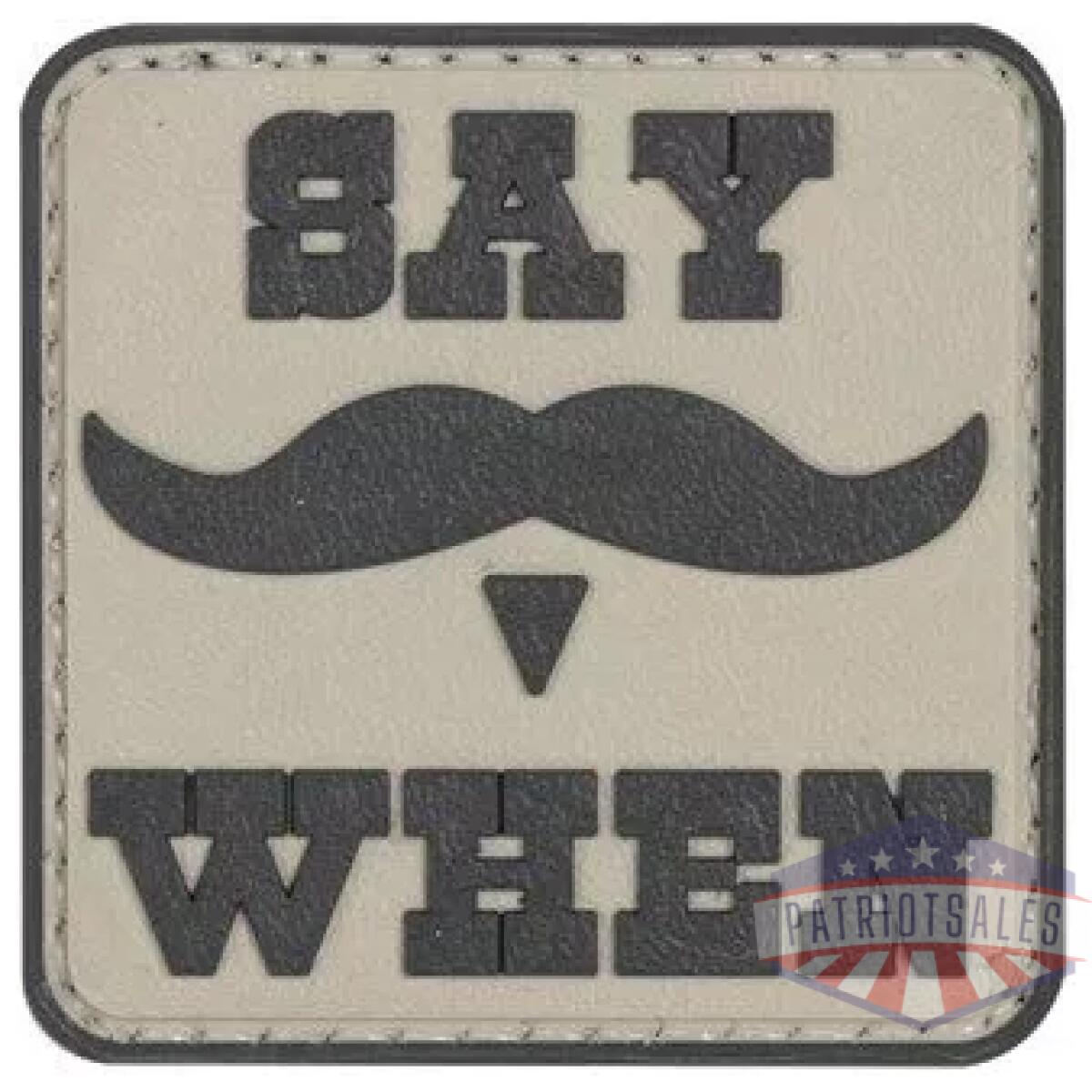 Say when morale patch (6 pack) - image 1