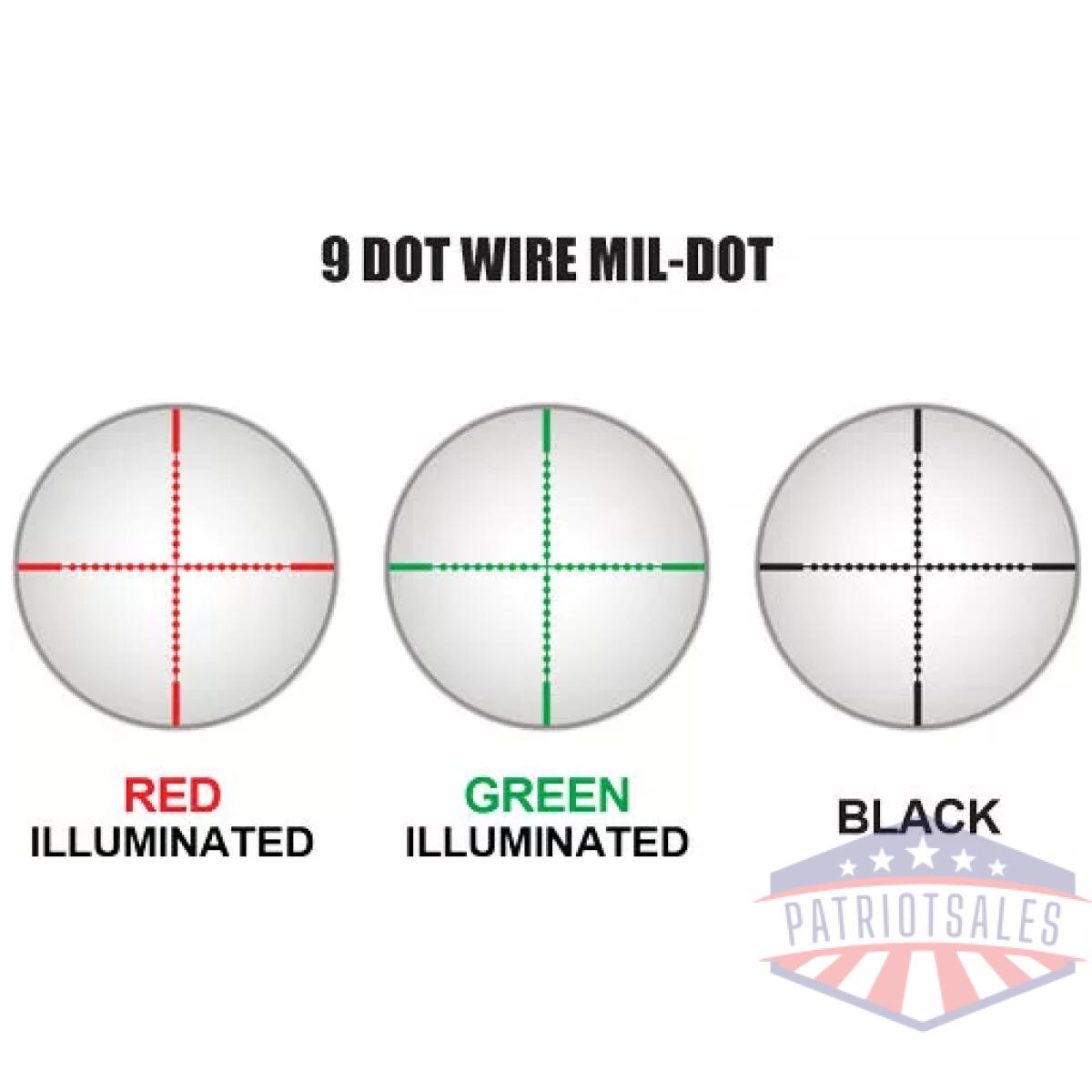 Utg scope 3-9x40 1" ao - 36 color illuminated mil-dot - image 8