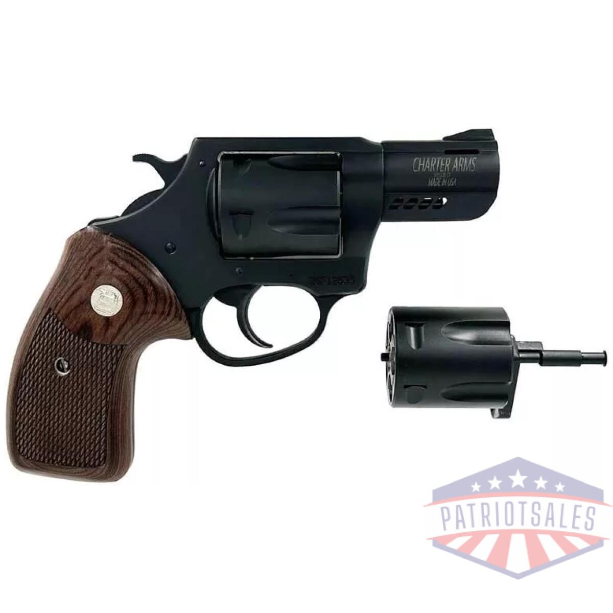 Charter arms double dog mag pug & pitbull handgun 9mm luger /. 357 mag 5rd capacity 2. 2'' barrel - image 1