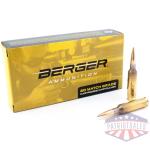 Berger Target Rifle Ammunition 6mm Creedmoor 109 gr LRHT 2940 fps 20/ct