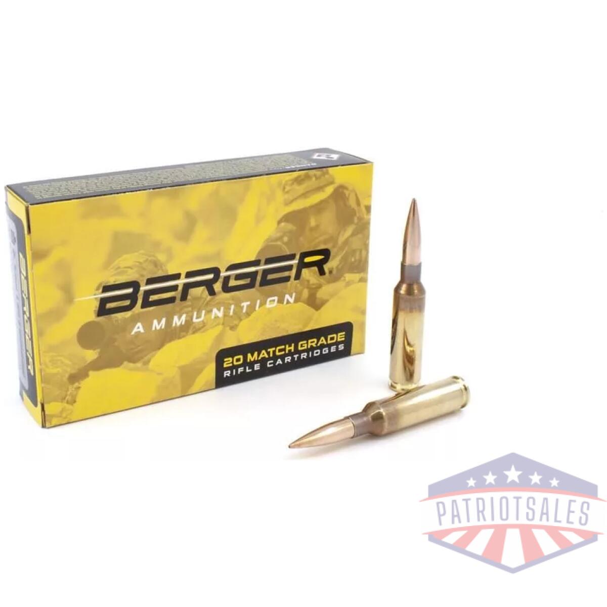 Berger bullets hybrid otm tactical match grade ammunition  6. 5 creedmoor 130 gr 2921 fps 20/ct - image 1