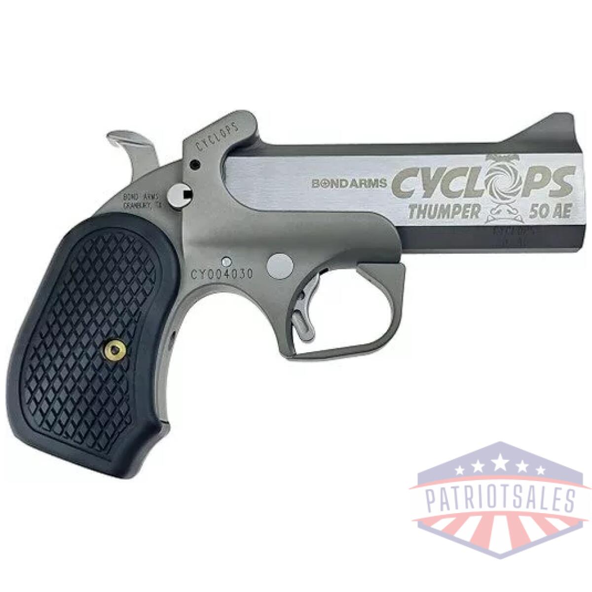 Bond arms cyclops handgun. 50 ae single shot 4. 25" barrel black - image 1