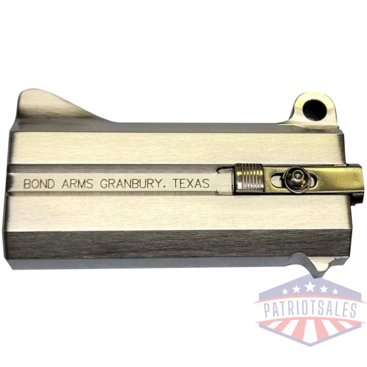 Bond arms rough nation handgun barrel. 357 mag/. 38 spl 3" rough and tumble finish silver - image 1