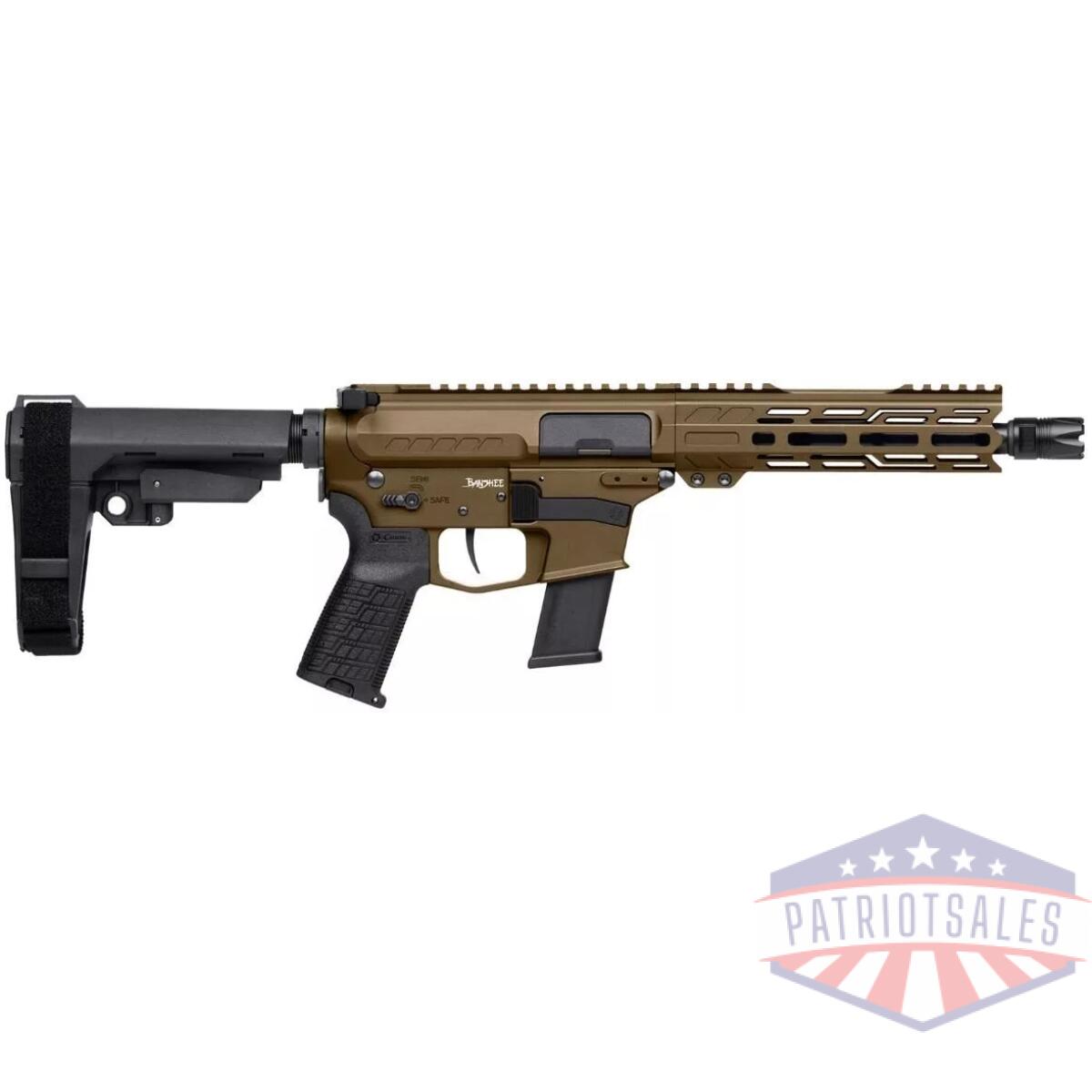 Cmmg banshee mkg fixed ejector handgun 45 auto 13rd magazine 8" barrel ripbrace midnight bronze - image 1