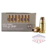 Corbon Self-Defense JHP Handgun Ammunition .357 SIG 115 gr JHP 1500 fps 20/box