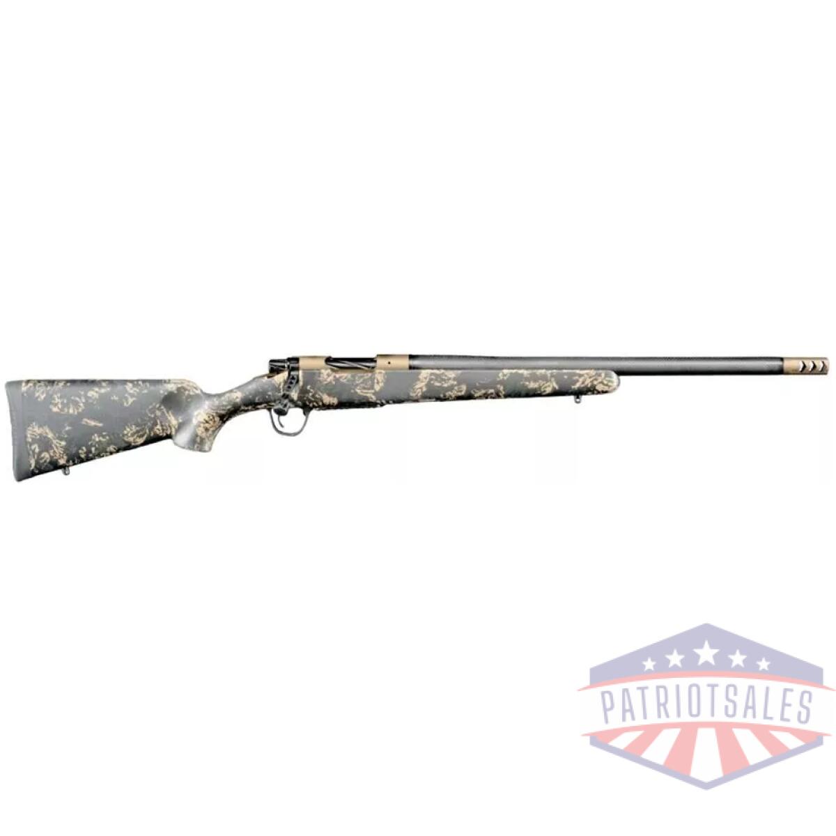 Christensen arms ridgeline fft rifle 7mm backcountry 4rd magazine 20" 5/8x24 threaded barrel burnt bronze brown with green and tan - image 1