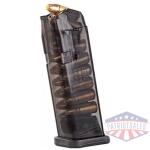 Elite Tactical Systems Carbon Smoke Handgun Magazine for Glock 19 9mm Luger 15/rd