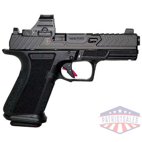 Shadow Systems MR920 War Poet Handgun 9mm Luger 15rd Magazines(2) 4" Fluted Barrel Black w/Holosun 507C
