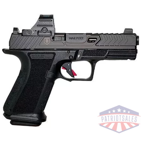 Shadow Systems MR920 War Poet Handgun 9mm Luger 15rd Magazines(2) 4" Fluted Barrel Black w/Holosun 507C