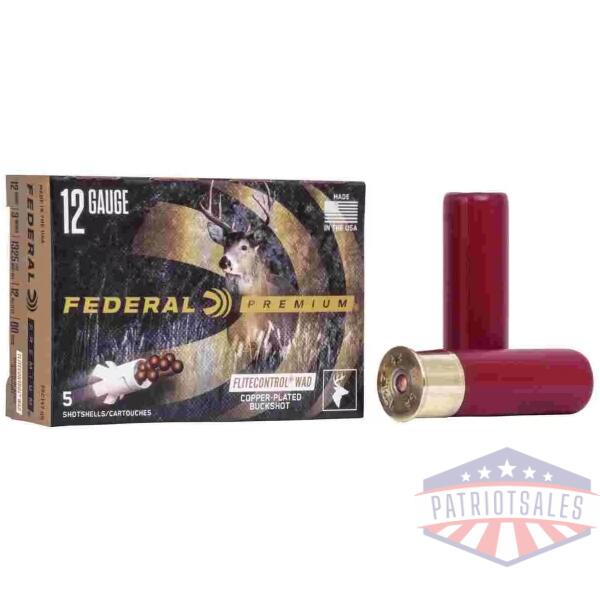 Federal Premium Vital-Shok with FliteControl 12 ga 3" #00 1325 fps 5/ct