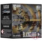 Federal Black Cloud Waterfowl Shotshells 16ga 2-3/4" 7/8oz 1450fps #4 25/ct