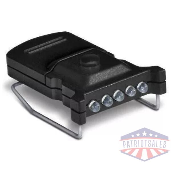 Cyclops Micro Hat Clip Light - 5 LED Bulb White Black