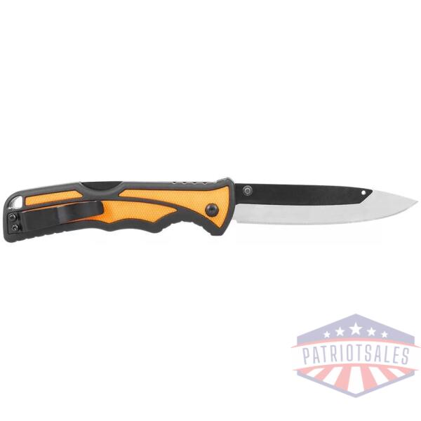 Muddy Swap Folding Knife 3-1/2" Drop Point Blade Orange with 5 Blades and Pouch