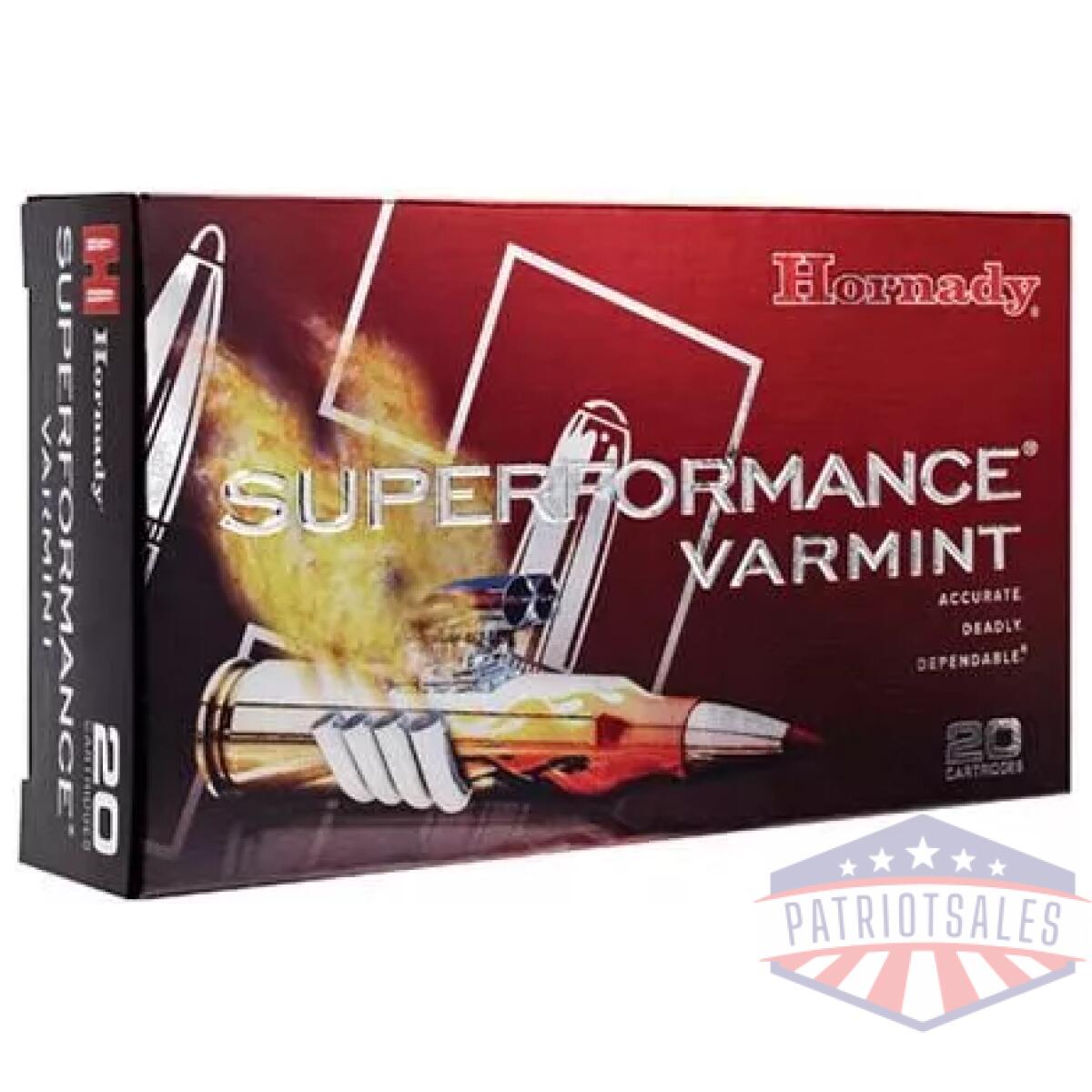 Hornady superformance rifle ammunition. 22-250 rem 35 gr ntx 4450 fps - 20/box - image 1
