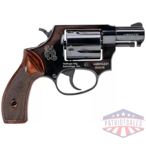 Heritage Roscoe Handgun .38 Special 5rd Capacity 2" Barrel Black with Wood Grips