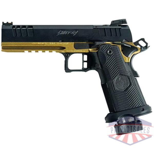 GLFA 1911DS Synergy Handgun 9mm Luger 20rd Magazine 5" Barrel Black Gold