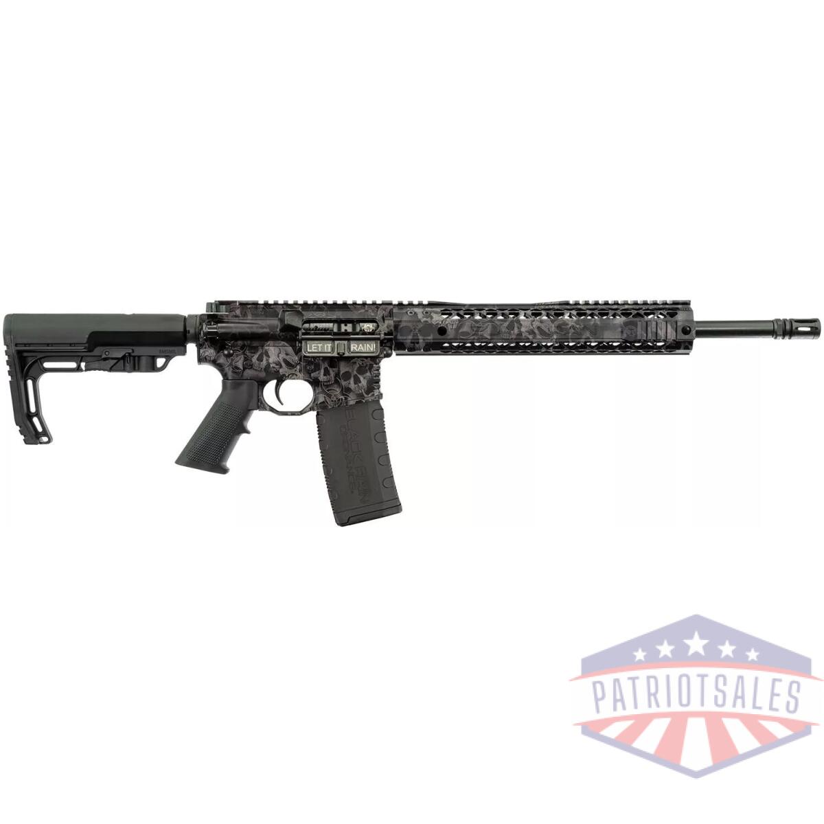 Black rain ordnance spec+ black skulls crypt rifle 5. 56mm 30rd magazine 16" barrel - image 1