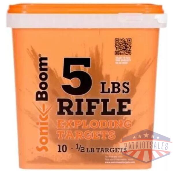 Sonic Boom 1/2 lb Exploding Rifle Targets 10/ct Bucket