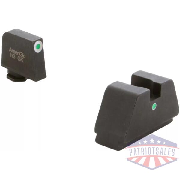 Ameriglo 3XL Tall Green Tritium White Outline Front Tritium Dot Rear Glock