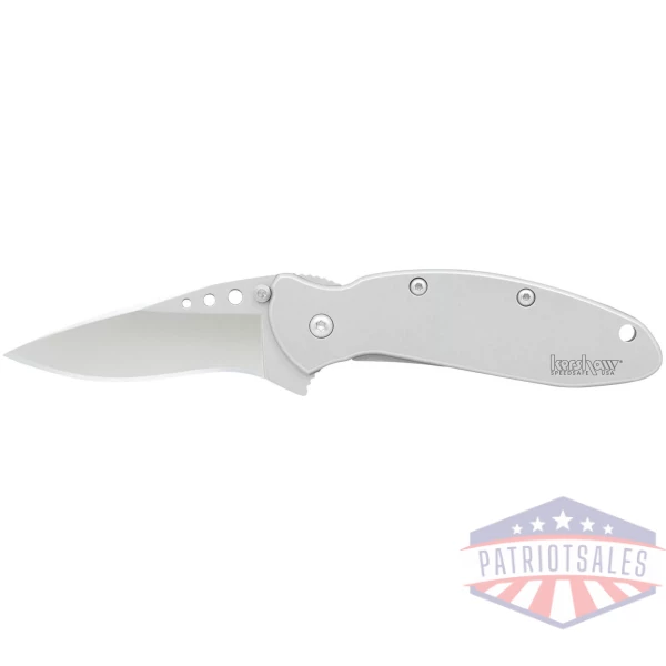 Kershaw Ken Onion Scallion Folding Knife 2-2/5" Drop Point Blade Silver