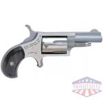 NAA 22LLR Mini Revolver Handgun .22 LR 5rd Capacity 1.625" Barrel Silver with Wood Grip