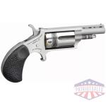 NAA 22 Magnum Wasp Revolver .22 Mag 5rd Capacity 1.625" Barrel Silver with Black Grip and Vented Rib