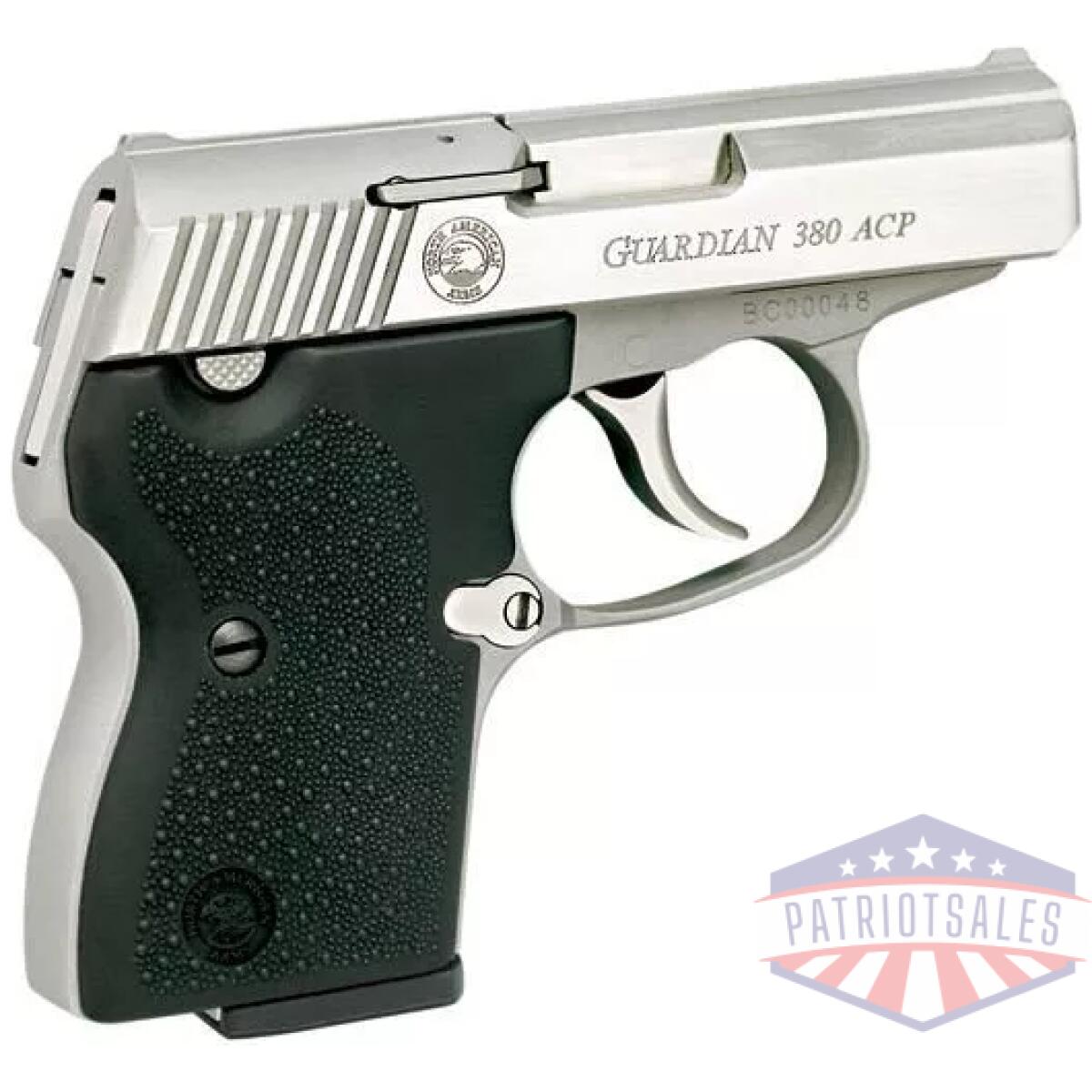 Naa guardian handgun. 380 acp 6rd magazine 2. 5" barrel silver with black grips - image 1