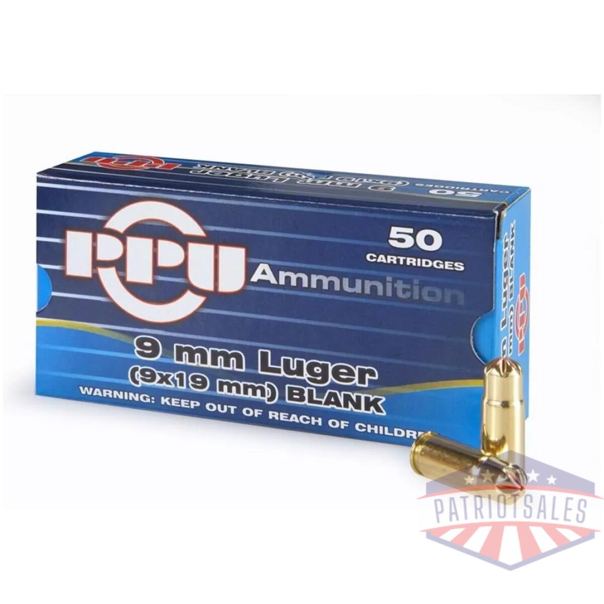 Ppu blanks 9mm luger 50/ct - image 1