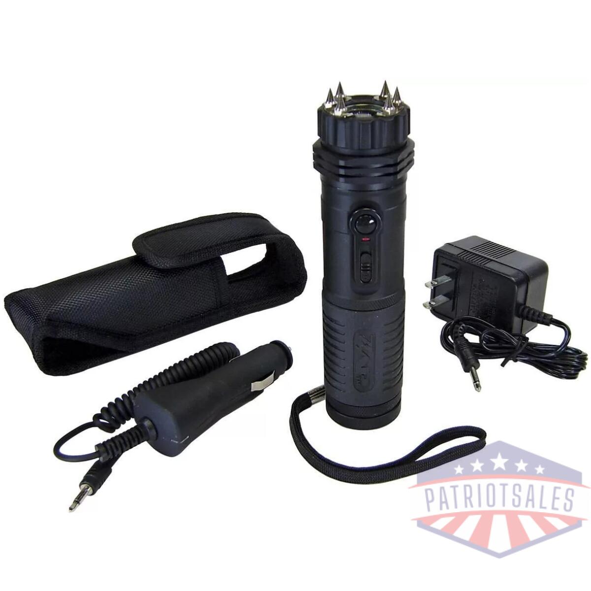 Fox labs zaplight extreme 1 million volt stun gun / flashlight with wall charger - image 1