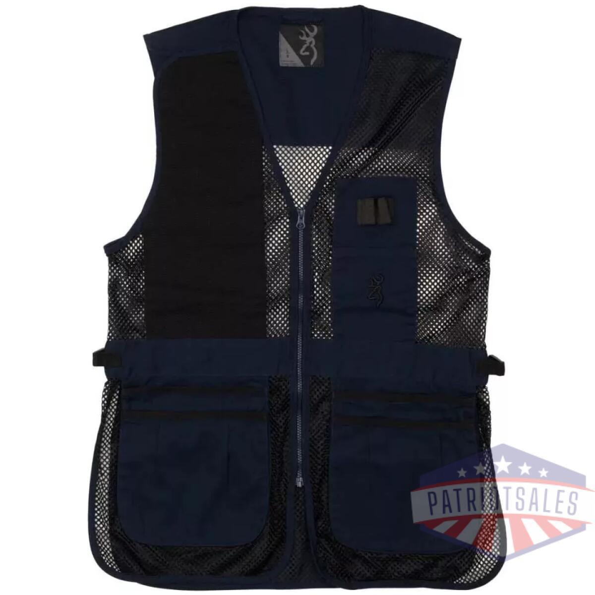 Browning trapper creek mesh shooting vest navy and black s - image 1