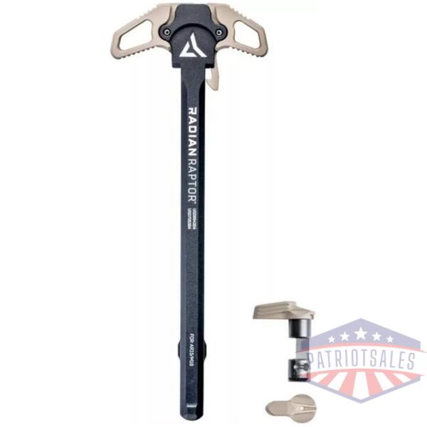 Radian Weapons Combo Raptor AR-15 Charging Handle FDE Ambi and Talon 45/90 Safety Selector FDE Ambi