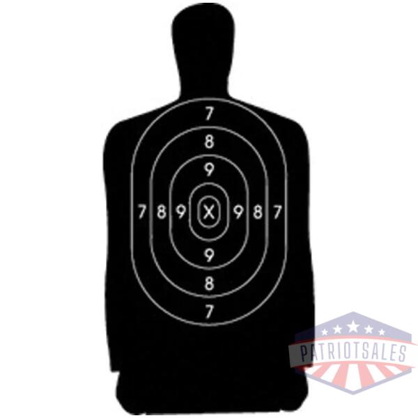 Speedwell Official NRA Police Qualification Silhouette Police Silhouette Reduced 25 yd. 500/Pack