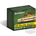 Remington Yellow Jacket Rimfire Ammunition .22 LR 33gr HP 1500 fps 225/ct