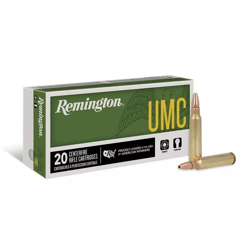 Https3A2F2Fmedia.chattanoogashooting.com2Fimages2Fproduct2Frt238122Frt23812-1 Remington umc rifle ammunition. 223 rem 50 gr jhp 3425 fps 20/ct - image 1