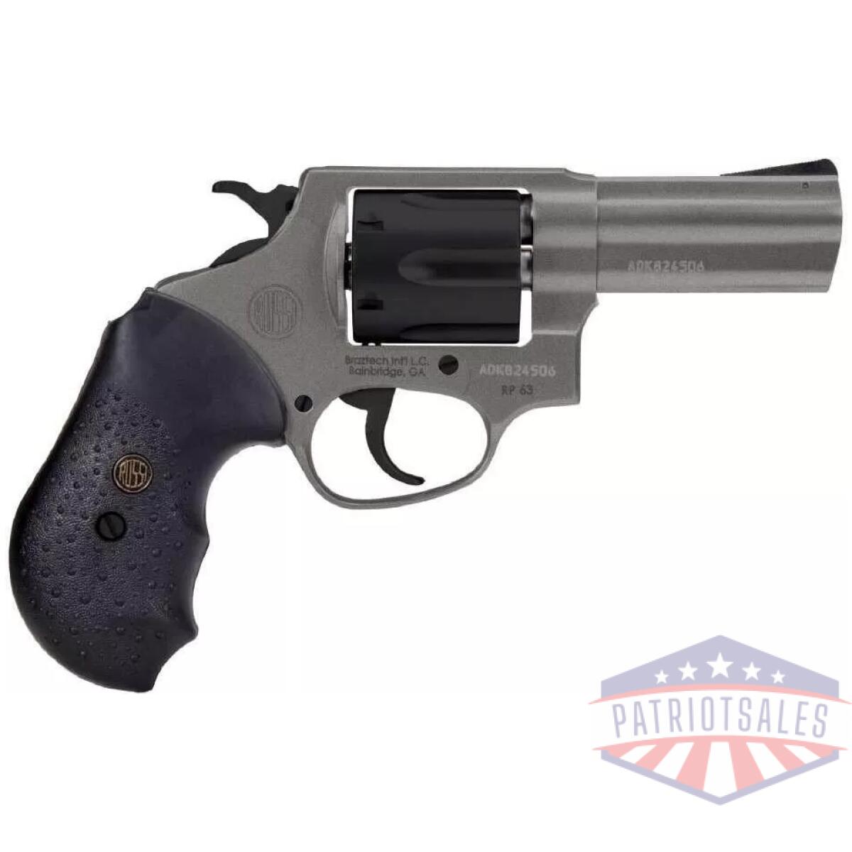 Rossi rp63 revolver. 357 mag 6rd capacity 3'' barrel stainless steel tungsten gray cerakote rubber grip - image 1