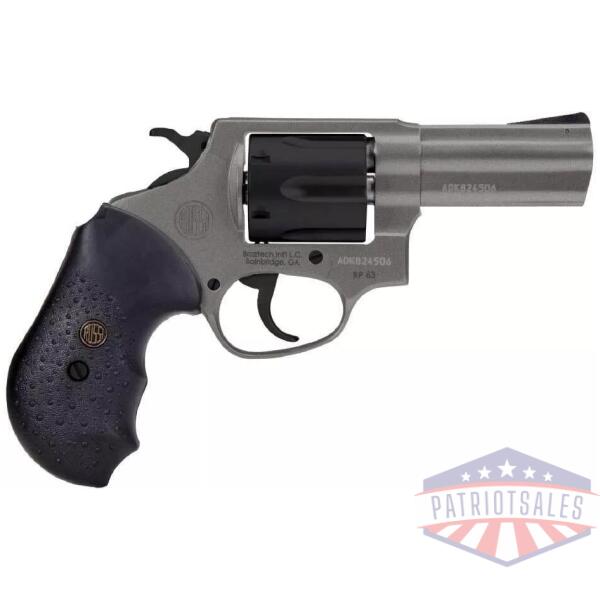 Rossi RP63 Revolver .357 Mag 6rd Capacity 3'' Barrel Stainless Steel Tungsten Gray Cerakote Rubber Grip