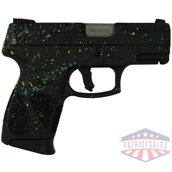 Taurus G2C Custom "Multi-Color Paint Splatter" Handgun 9mm Luger 12rd Magazines (2) 3.2" Barrel