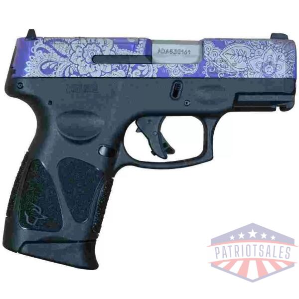 Taurus G3C Custom "Purple Paisley"  T.O.R.O. Handgun 9mm Luger 12/rd Magazines (3) 3.2" Barrel Optic Ready