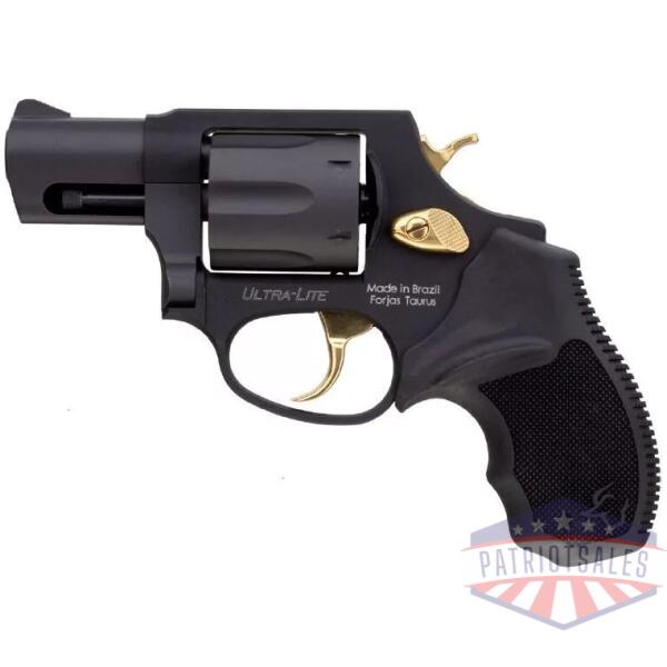 Taurus 856 Ultra Lite .38 Spl 6rds 2" Barrel Matte Black w/Gold Accents