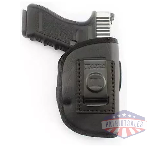 Tagua Leather Ecoleather Weightless 4 in 1 Open Top Holster for Most 9mm Luger/.40/.45 Black RH