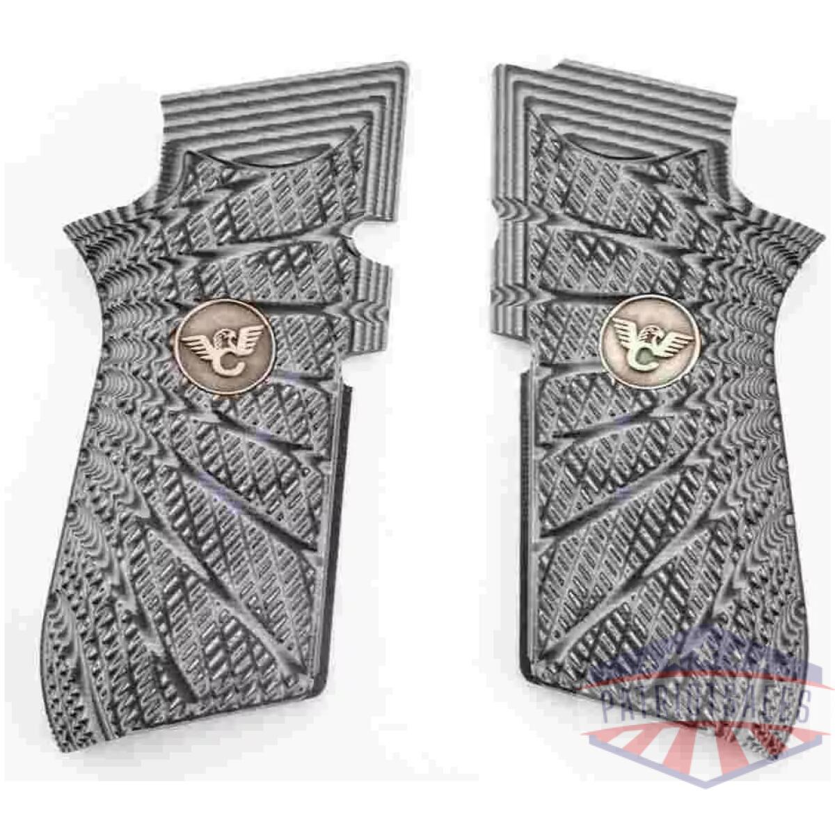 Wilson combat edc x9 handgun grips aggressive starburst grey/black - image 1